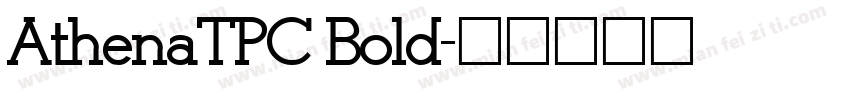 AthenaTPC Bold字体转换